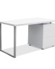 Metal Desk with 3 Drawers – White