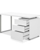 Metal Desk with 3 Drawers – White