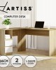 Corner Computer Desk Office Study Desks Table Drawers L-Shape Workstation