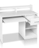 Office Computer Desk with Storage – White