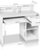 Office Computer Desk with Storage – White