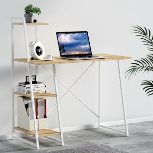 Computer Desk Laptop Table Bookshelf Desk Storage Rack Home Study Office