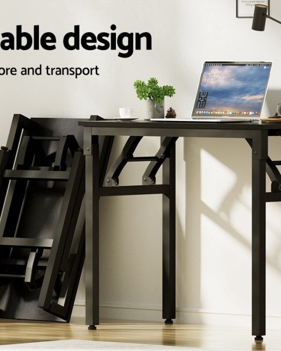 Computer Desk Laptop Table Bookshelf Desk Storage Rack Office Study Black