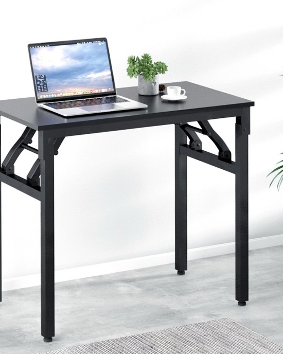 Computer Desk Laptop Table Bookshelf Desk Storage Rack Office Study Black