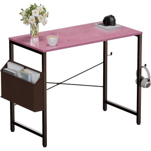 Home Office Work Small Study Desk Table Pink