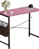 Home Office Work Small Study Desk Table Pink