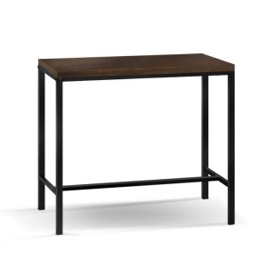 Mefunb Alex Bar Table – Dark Brown and Black