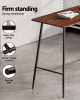 Mefunb Bar Table Industrial Dining Desk High Wood Kitchen Shelf Wooden Cafe Pub