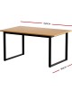 Mefunb Dining Table 6 Seater Kitchen Cafe Rectangular Wooden Table 150CM