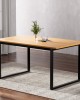 Mefunb Dining Table 6 Seater Kitchen Cafe Rectangular Wooden Table 150CM