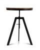 Mefunb Ferrum Adjustable Bar Table – Dark Brown and Black