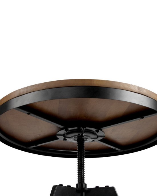 Mefunb Ferrum Adjustable Bar Table – Dark Brown and Black