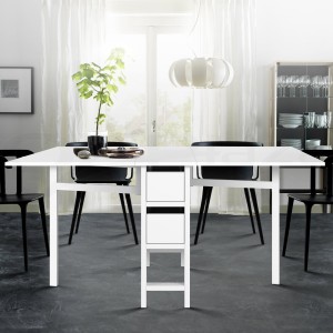 Mefunb Gateleg Dining Table – White