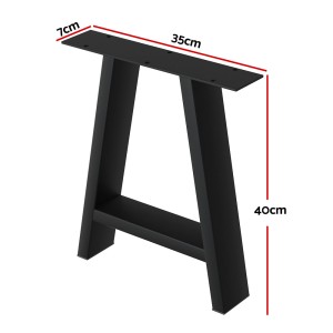 Mefunb Set of 2 Table Legs Coffee Dining Table Legs DIY Metal Leg 40X30cm