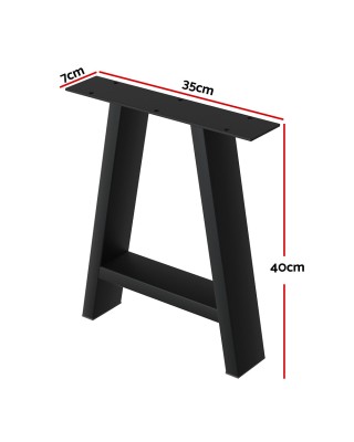 Mefunb Set of 2 Table Legs Coffee Dining Table Legs DIY Metal Leg 40X30cm