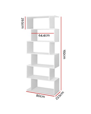 6 Tier Display Shelf – White