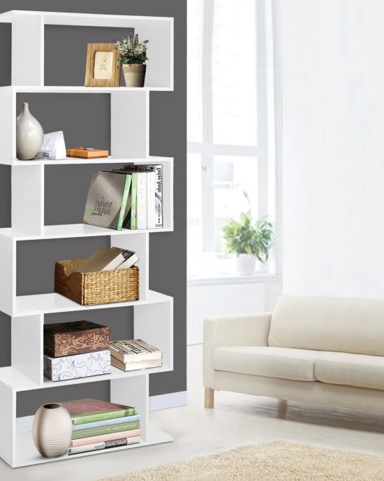 6 Tier Display Shelf – White