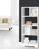 Display Shelf Bookcase Storage Cabinet Bookshelf Bookcase Home Office White