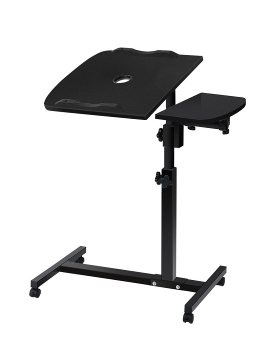 Laptop Table Desk Adjustable Stand With Fan – Black