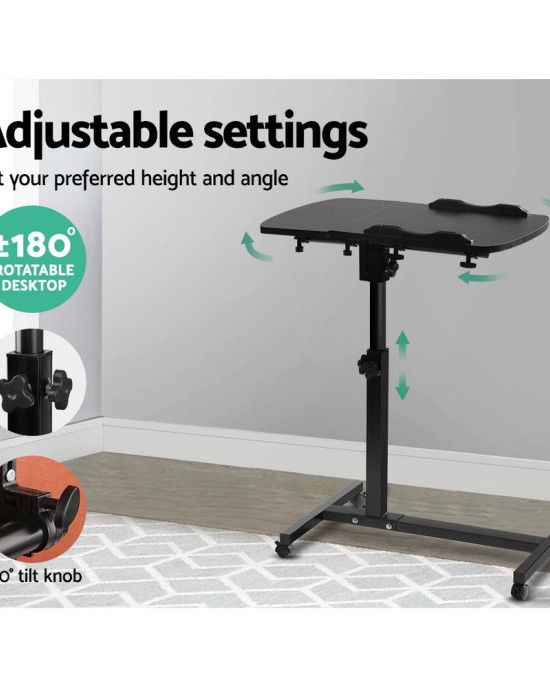 Laptop Table Desk Adjustable Stand – Black