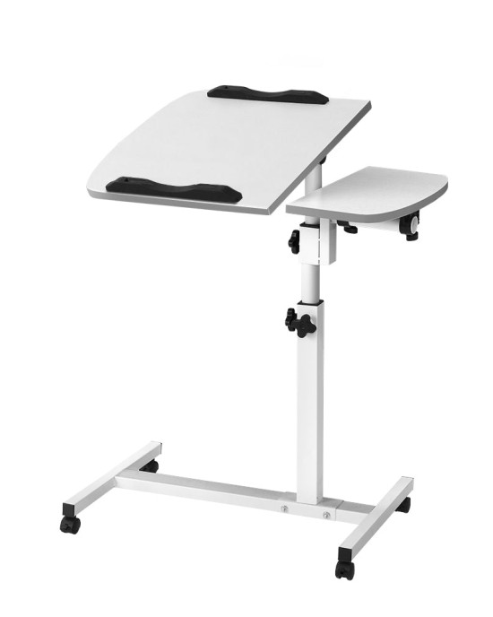 Laptop Table Desk Adjustable Stand – White