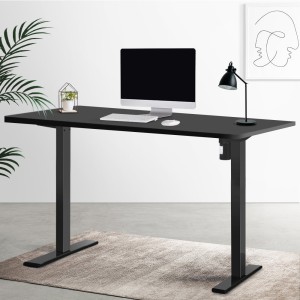 Electric Standing Desk Black 120cm Motorised Adjustable Sit Stand Desks Black