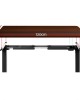 Electric Standing Desk Walnut 120cm Motorised Adjustable Sit Stand Desks Black