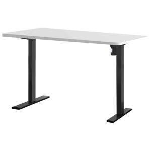 Electric Standing Desk White 120cm Motorised Adjustable Sit Stand Desks Black