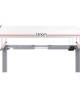 Electric Standing Desk White 120cm Motorised Adjustable Sit Stand Desks Grey