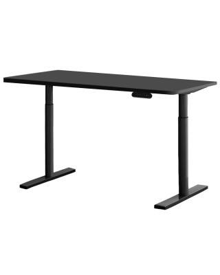 Electric Standing Desk 120cm Height Adjustable Sit Stand Desks Table Black