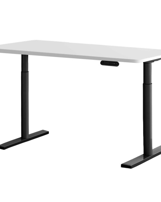 Electric Standing Desk 120cm Motorised Adjustable Sit Stand Desks Black White