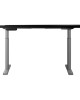 Electric Standing Desk 140cm Height Adjustable Sit Stand Desks Grey Black 140cm