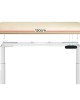 Electric Standing Desk 120cm Height Adjustable Sit Stand Desks White Oak