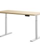 Electric Standing Desk 140cm Height Adjustable Sit Stand Desks White Oak 140cm