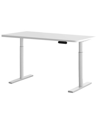 Electric Standing Desk 120cm Height Adjustable Sit Stand Desks Table White